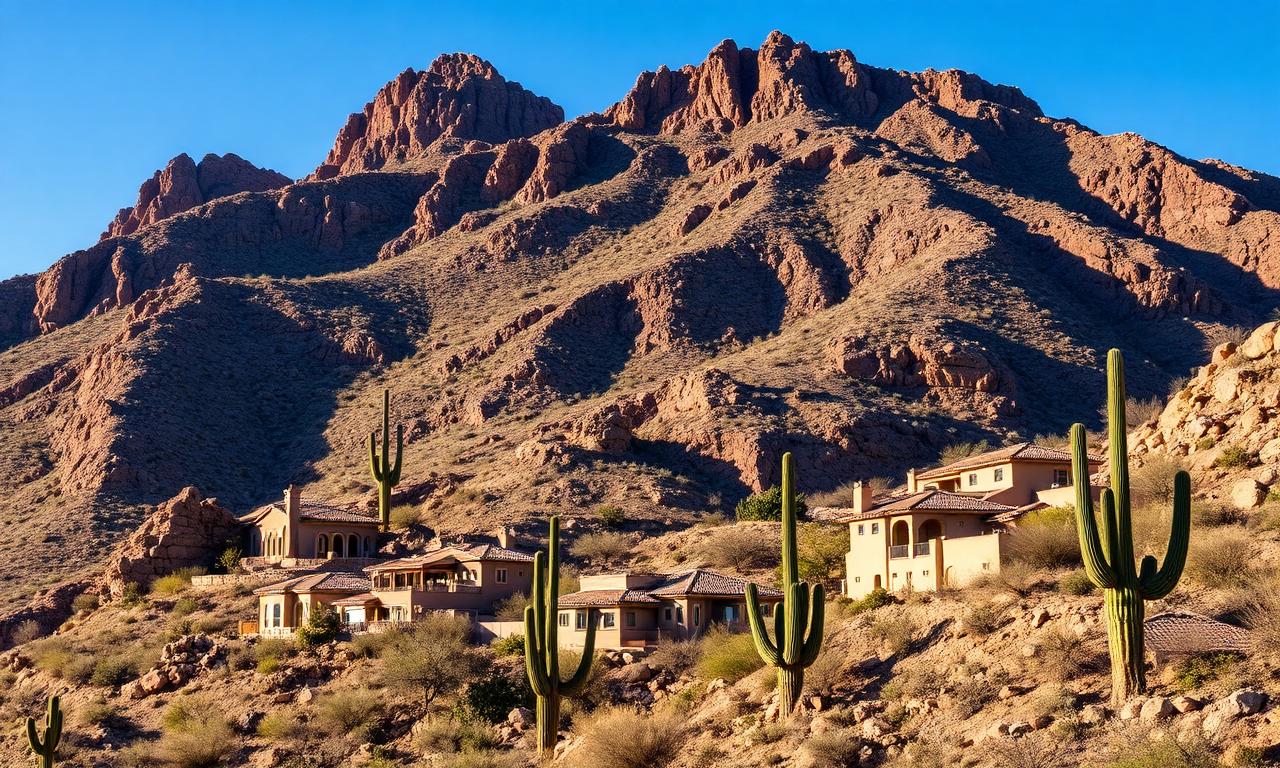 Las Sendas neighborhood in Mesa, AZ where Power Peak Roofing installs and repairs roofs