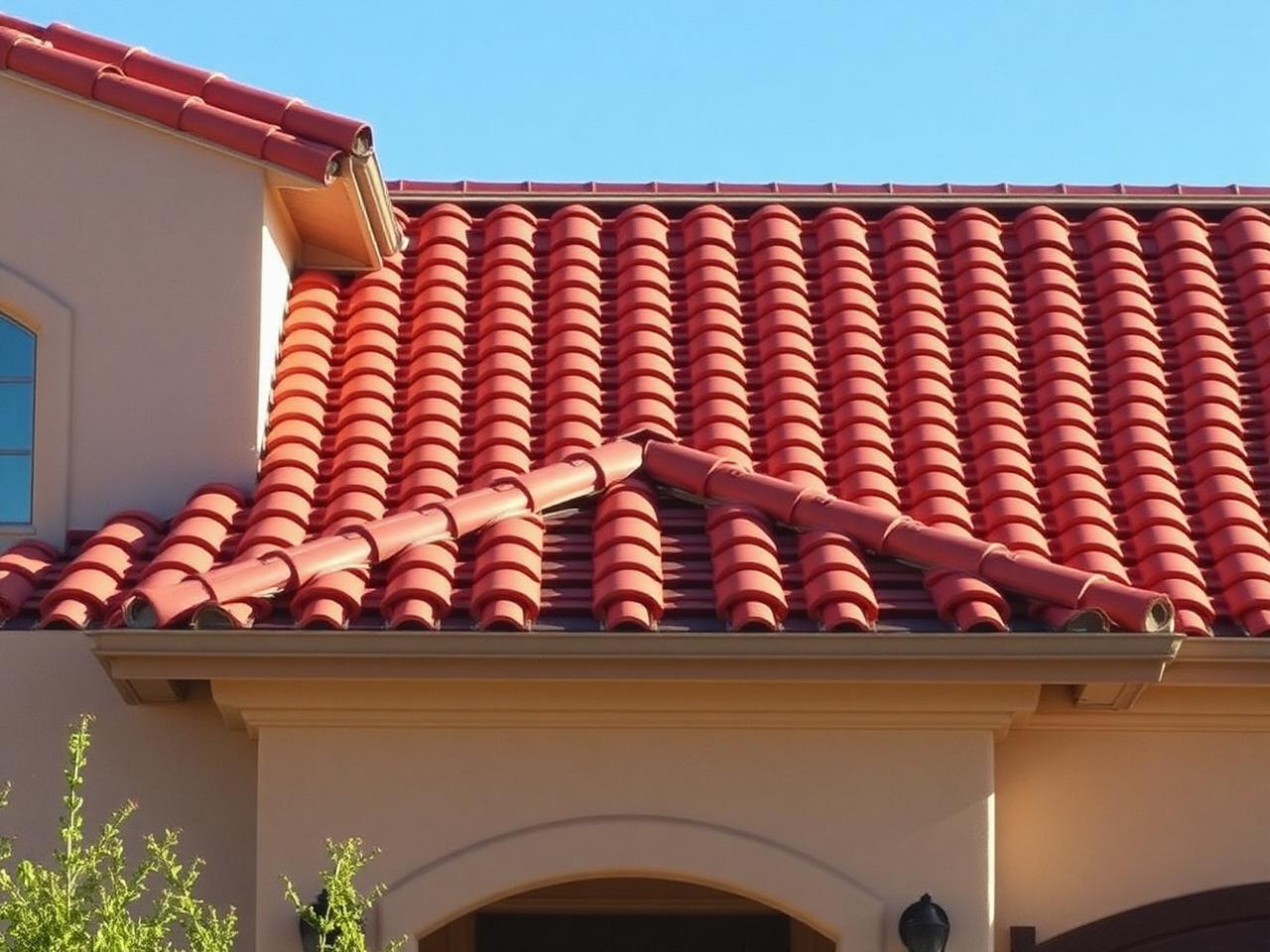 Concrete tile roof on an Arizona home installed by Power Peak Roofing