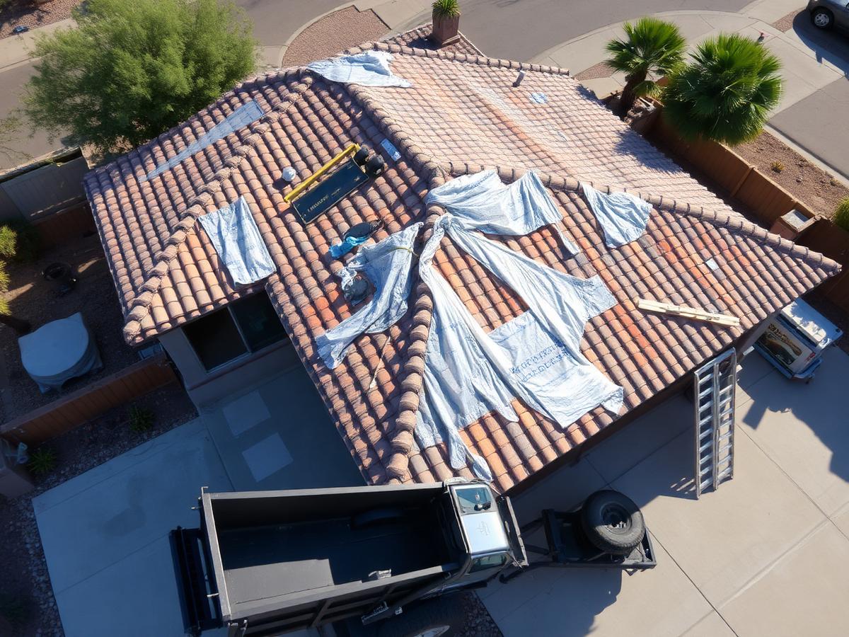 How a full roof replacement is done in Phoenix, AZ